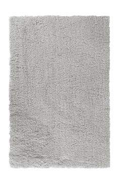 Gulvtæppe - 140x200 cm - Lys grå - Langt luvtæppe fra Nordstrand Home 